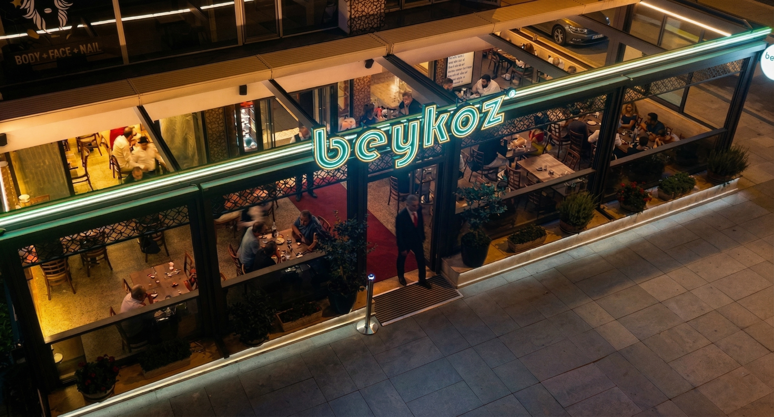 Beykoz Restoran Çankaya Şubesi Logosu ve Atmosferi